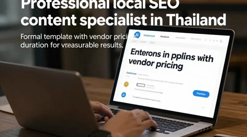 Local SEO Content Specialist ในไทย: เทมเพลตโทนทางการพร้อมตัวแปร Vendor ราคา ระยะเวลา และ SLA เพื่อผลลัพธ์ที่วัดได้