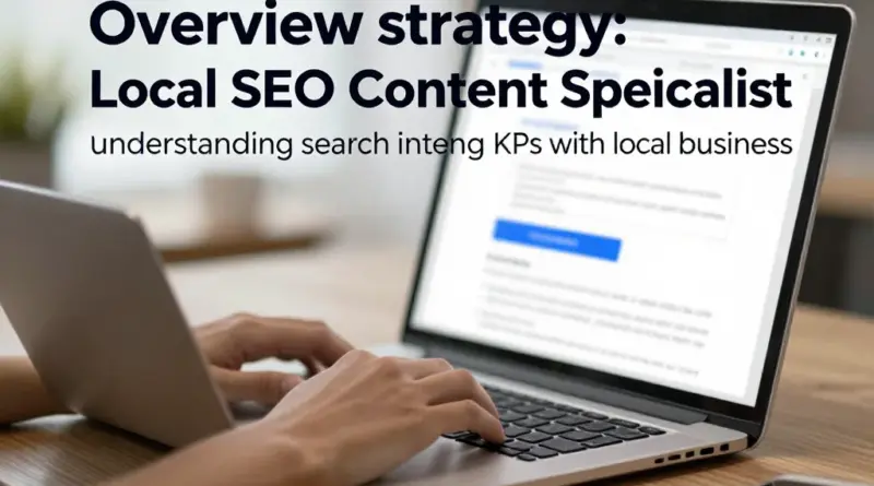 กลยุทธ์ภาพรวม: ทำความเข้าใจงาน Local SEO Content Specialist, เจตนาในการค้นหา และการกำหนด KPI ที่สอดคล้องกับธุรกิจท้องถิ่น