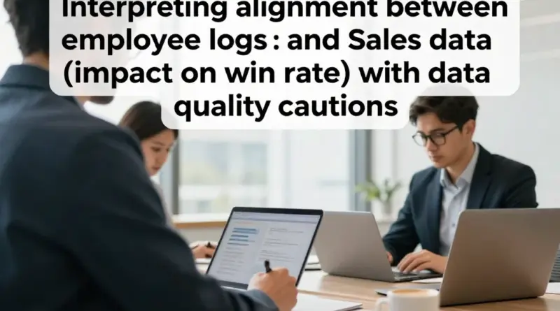 การตีความความสอดคล้องระหว่างบันทึกพนักงานกับข้อมูลขาย (What it means for win rate) และข้อควรระวังด้านคุณภาพข้อมูล