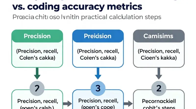 การวัดความแม่นยำการจำแนก vs การโค้ดดิ้ง: เมตริกที่ควรใช้ (เช่น precision, recall, Cohen’s kappa) และวิธีคำนวณเชิงปฏิบัติ