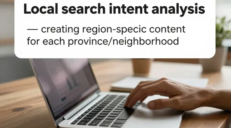 วิธีวิเคราะห์คำค้นหาเชิงท้องถิ่น (Local search intent) และสร้างคอนเทนต์ที่ตอบโจทย์ผู้ค้นหาในแต่ละจังหวัด/ย่าน