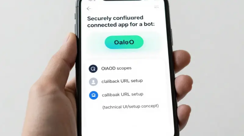 ออกแบบ Connected App อย่างปลอดภัย: การตั้งค่า OAuth scopes, callback URL, และนโยบายการใช้งานสำหรับบอท