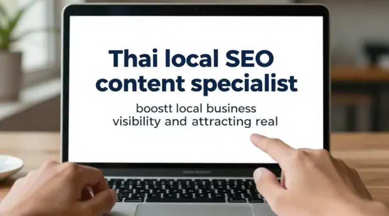 Local SEO Content Specialist ในประเทศไทย: วิธีเพิ่มการมองเห็นธุรกิจท้องถิ่นและดึงลูกค้าจริง