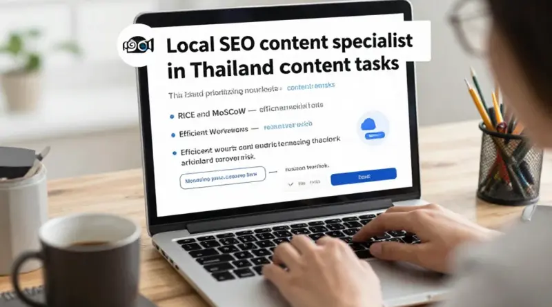 Local SEO Content Specialist ในประเทศไทย: วิธีใช้สูตร RICE และกรอบ MoSCoW เพื่อจัดลำดับงานเนื้อหาอย่างมีประสิทธิภาพและลดความเสี่ยง