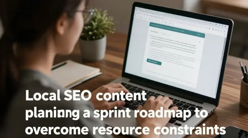 Local SEO Content Specialist ในไทย: แผนงานสปรินต์เพื่อสร้าง Roadmap จากข้อจำกัดทรัพยากร