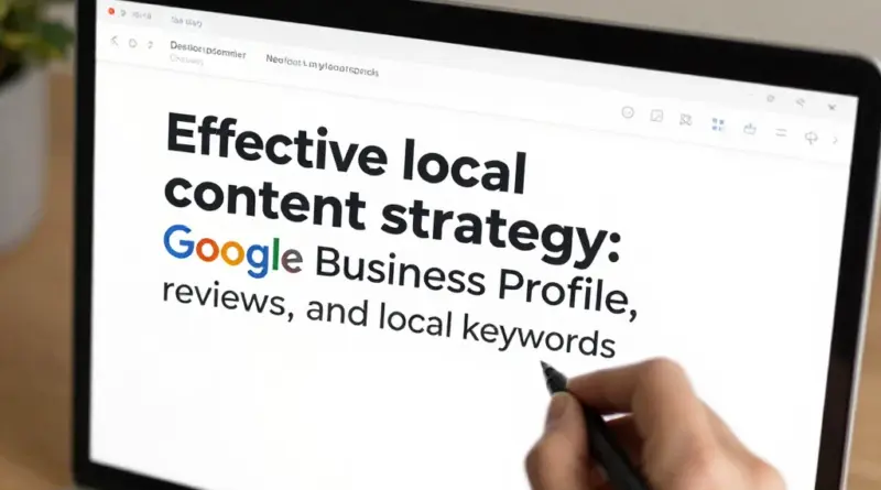 กลยุทธ์คอนเทนต์ท้องถิ่นที่ได้ผล: Google Business Profile, รีวิว, และคีย์เวิร์ดเชิงพื้นที่