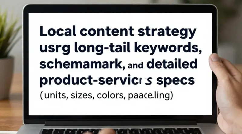 กลยุทธ์สร้างคอนเทนต์ท้องถิ่นที่ใช้ Long-tail Keywords, Schema, และการจัดสเปคสินค้า/บริการ (หน่วย ขนาด สี แพ็กเกจ)