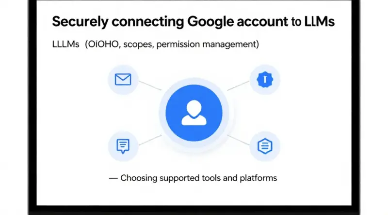 การตั้งค่าและสิทธิ์การเข้าถึง: วิธีเชื่อมบัญชี Google กับ LLM อย่างปลอดภัย (OAuth, scopes, การจัดการสิทธิ์) และการเลือกเครื่องมือ/แพลตฟอร์มที่รองรับ