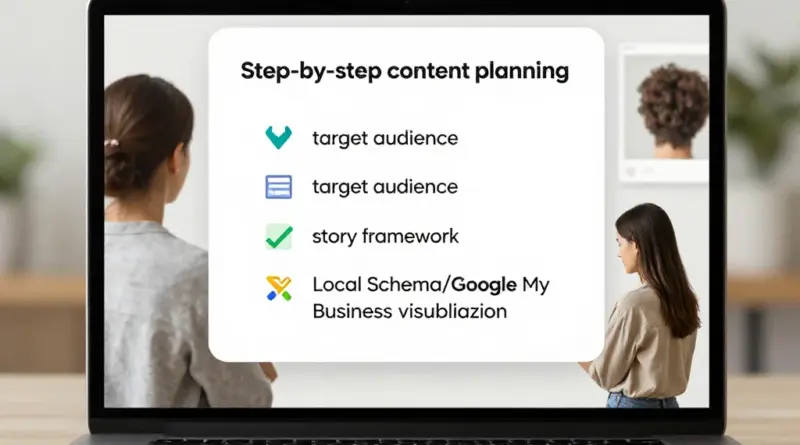 การวางแผนคอนเทนต์แบบ Step-by-Step: บุคคลเป้าหมาย, โครงเรื่อง, และการใช้ Local Schema/Google My Business