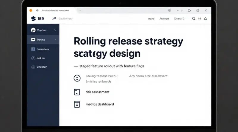 การออกแบบกลยุทธ์การปล่อยแบบทีละกลุ่ม (Rolling Release) รวมถึงการตั้งค่าฟีเจอร์แฟลก ความเสี่ยง และเกณฑ์วัดผล