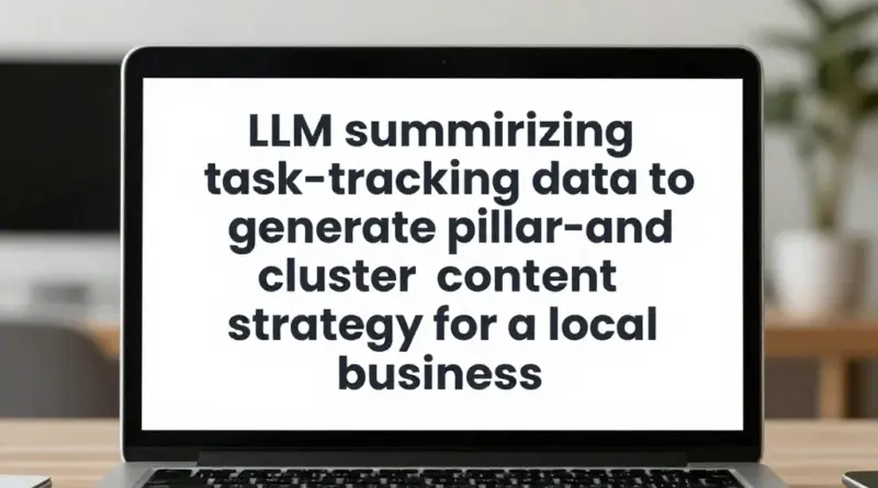 การใช้ LLM สรุปข้อมูลจากระบบติดตามงานเพื่อขับเคลื่อนคอนเทนต์ Pillar & Cluster สำหรับธุรกิจท้องถิ่น