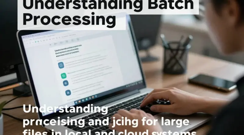 ทำความเข้าใจเจตนาการประมวลผลแบบเป็นชุด (Batch) และการจัดคิวงานสำหรับไฟล์ขนาดใหญ่ในระบบท้องถิ่นและคลาวด์