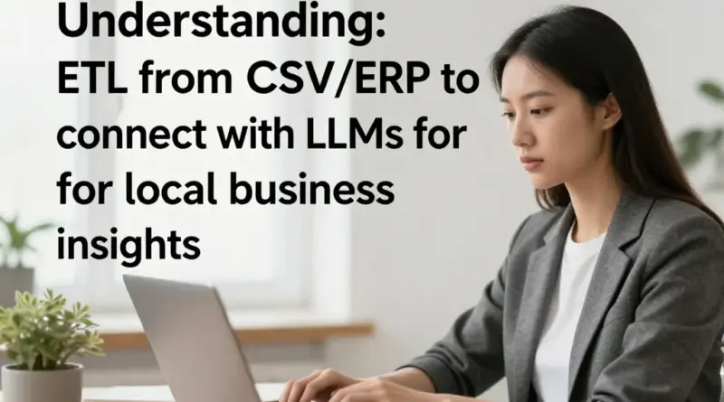 ทำความเข้าใจเจตนาผู้ค้นหา: เมื่อใดควรใช้ ETL จาก CSV/ERP เพื่อเชื่อมต่อกับ LLM และผลลัพธ์ที่คาดหวังสำหรับธุรกิจท้องถิ่น