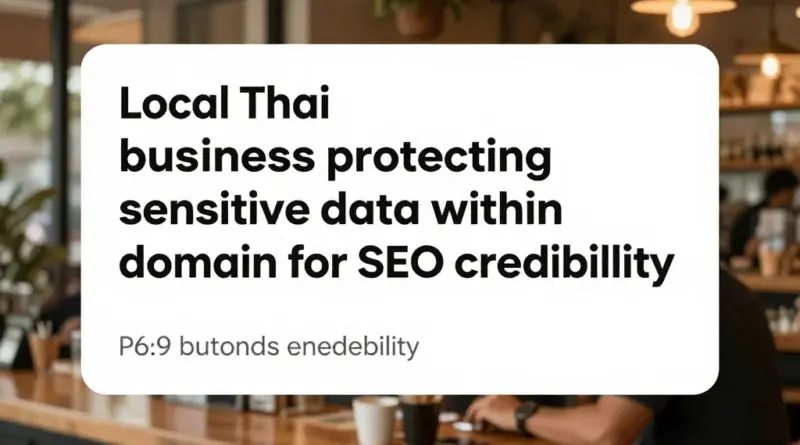 ทำไมการตั้งนโยบายไม่ส่งข้อมูลลับออกนอกโดเมนจึงสำคัญสำหรับการทำ Local SEO ในประเทศไทย และผลกระทบต่อความน่าเชื่อถือของธุรกิจท้องถิ่น