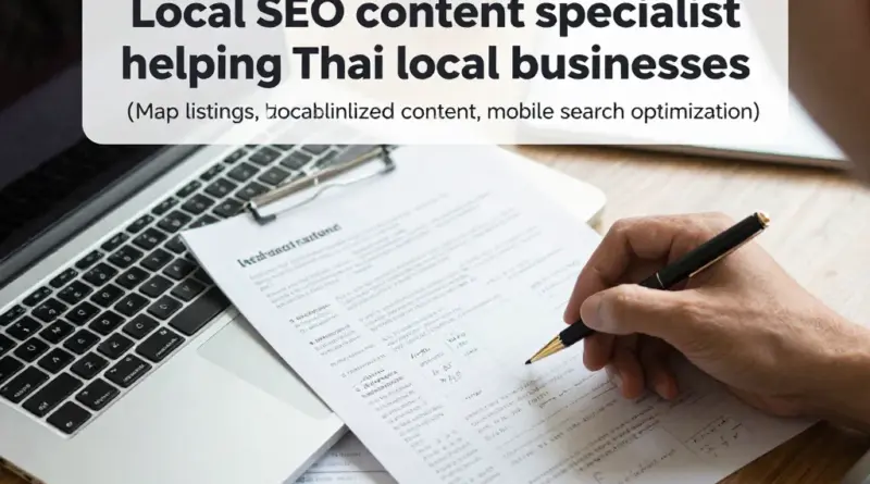 บทบาทและประโยชน์ของ Local SEO Content Specialist สำหรับธุรกิจท้องถิ่นในไทย