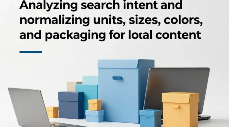 วิธีวิเคราะห์เจตนาผู้ค้นหา (Search Intent) และการ Normalize หน่วย ขนาด สี และแพ็กเกจในคอนเทนต์ท้องถิ่น