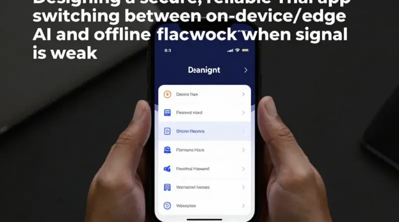 เลือกโมเดล on-device หรือ edge และกลไกสลับออฟไลน์เมื่อสัญญาณอ่อน: แนวทางการออกแบบระบบที่ปลอดภัยและเชื่อถือได้สำหรับแอปพลิเคชันไทย