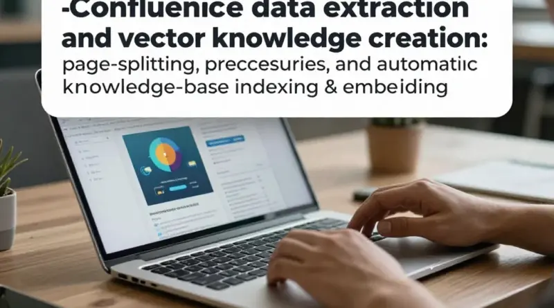 การดึงข้อมูลจาก Confluence และการสร้างความรู้เชิงเวกเตอร์ (Indexing & Embedding) — เทคนิคการแยกหน้า, การทำ Preprocessing และการอัปเดตฐานความรู้แบบอัตโนมัติ