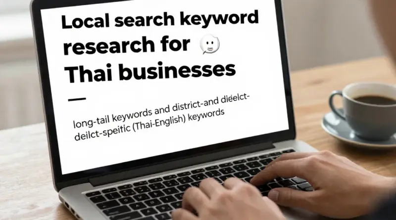 การวิจัยคำค้นหาเชิงท้องถิ่นสำหรับธุรกิจไทย: เทคนิคเลือก Long-tail keywords, คีย์เวิร์ดตามเขตและภาษาท้องถิ่น (ไทย-อังกฤษ)