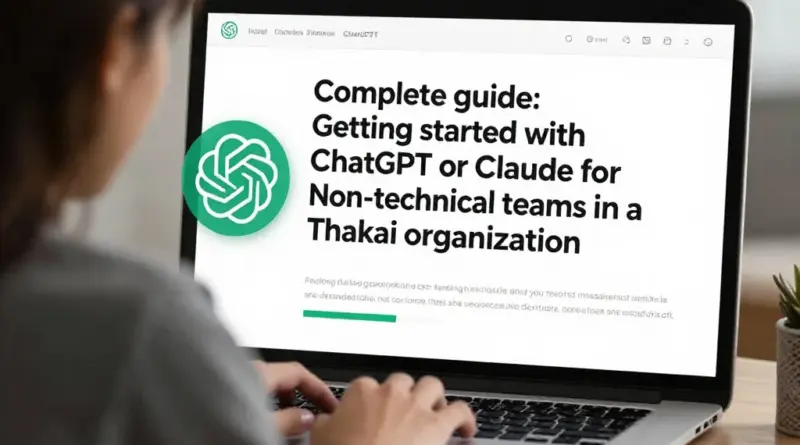 คู่มือฉบับสมบูรณ์: เริ่มต้นใช้งาน ChatGPT หรือ Claude สำหรับทีมที่ไม่ใช่สายเทคนิคในองค์กรไทย