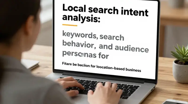ทำความเข้าใจ Search Intent และผู้ชมท้องถิ่น: วิเคราะห์คีย์เวิร์ด พฤติกรรมค้นหา และ Persona สำหรับธุรกิจพื้นที่