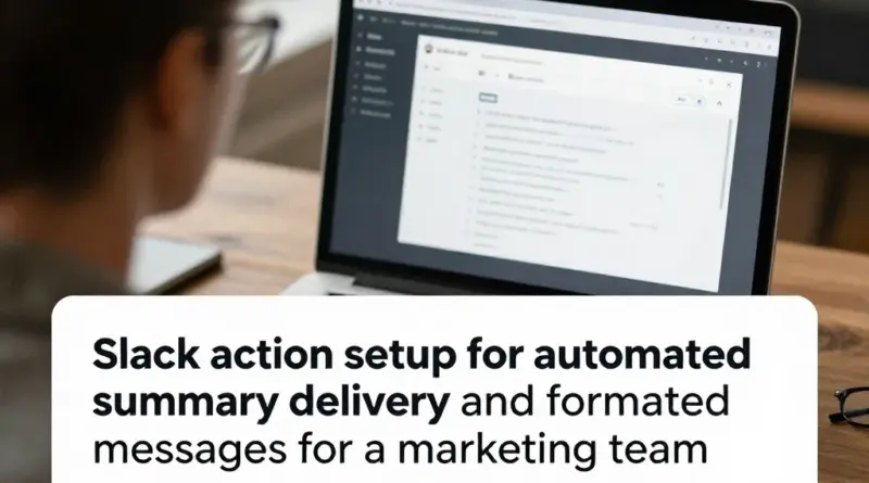 วิธีตั้งค่า Slack Action เพื่อรับผลสรุปอัตโนมัติและการจัดรูปแบบข้อความสำหรับทีมการตลาด