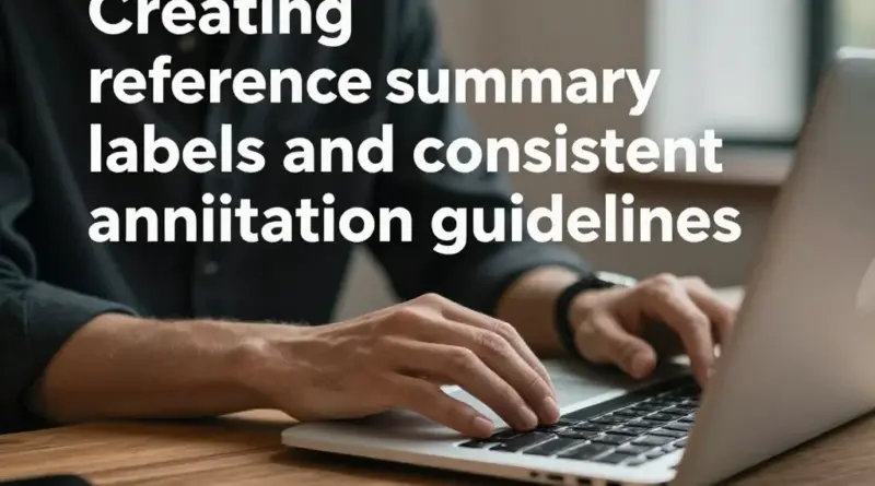 วิธีสร้างป้ายคำตอบ (reference summaries) และแนวทางการทำ annotation ให้มีความสม่ำเสมอ