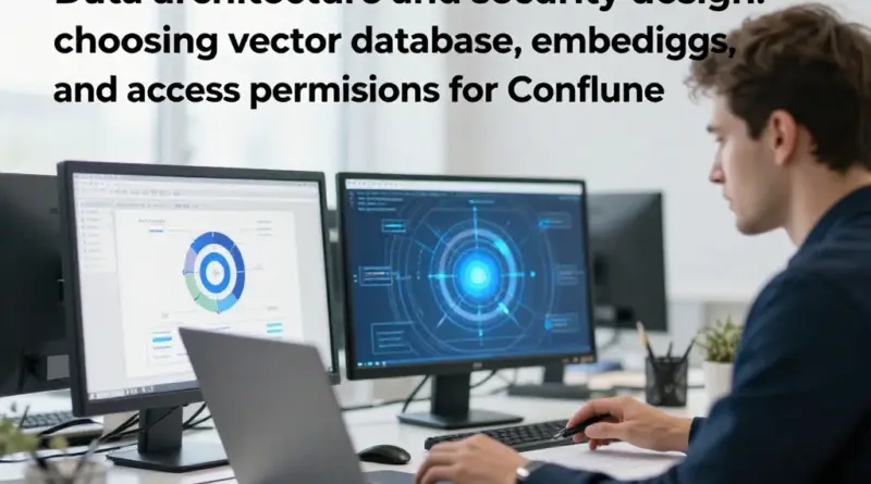ออกแบบสถาปัตยกรรมข้อมูลและการรักษาความปลอดภัย — การเลือก Vector DB, Embeddings, และการจัดสิทธิ์เข้าถึง Confluence