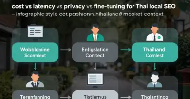 เกณฑ์การตัดสินใจ: ค่าใช้จ่าย ความเร็ว ความเป็นส่วนตัว และการปรับแต่งแบบเฉพาะสำหรับตลาดไทย (Cost, latency, privacy, fine-tuning for Thai local SEO)