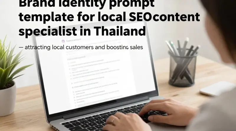 เทมเพลตพรอมป์สร้างเอกลักษณ์แบรนด์ก่อนเขียนโพสต์ขาย: เคล็ดลับการเป็น Local SEO Content Specialist ในประเทศไทยเพื่อดึงลูกค้าในพื้นที่และเพิ่มยอดขาย