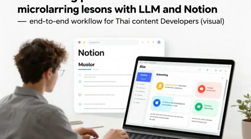 แปลงคู่มือการใช้งานเป็นบทเรียนไมโครเลิร์นนิงด้วย LLM และ Notion: แนวทางปฏิบัติครบวงจรสำหรับนักพัฒนาเนื้อหาในไทย