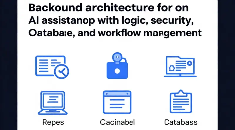 การออกแบบแบ็กเอนด์สำหรับแอปผู้ช่วย: Logic, Security, Database และ Workflow Management