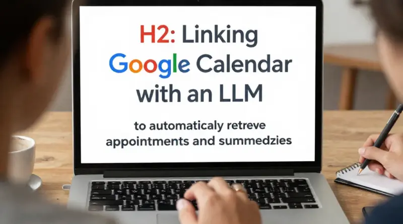 ขั้นตอนผูก Google Calendar กับ LLM เพื่อดึงข้อมูลนัดหมายและสรุปตารางงานอัตโนมัติ