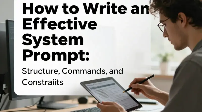 วิธีเขียน System Prompt ที่ดี: โครงสร้าง คำสั่ง และข้อจำกัดที่ควรมี