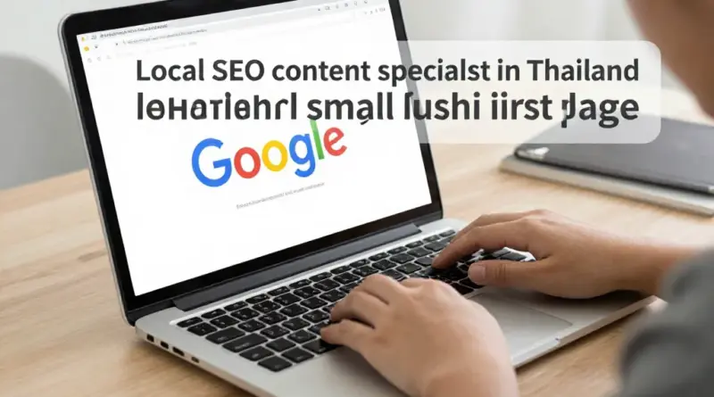 Local SEO Content Specialist ในประเทศไทย: ยกระดับธุรกิจท้องถิ่นให้ติดหน้าแรก Google