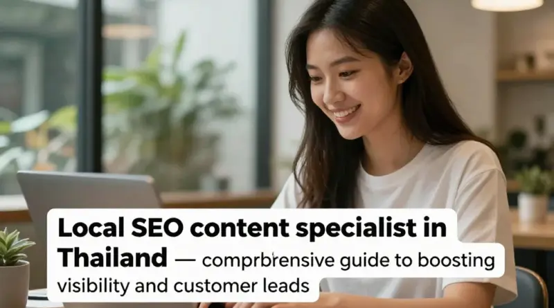 Local SEO Content Specialist ในไทย: คู่มือครบจบเพื่อเพิ่มการมองเห็นและยอดลูกค้าในพื้นที่