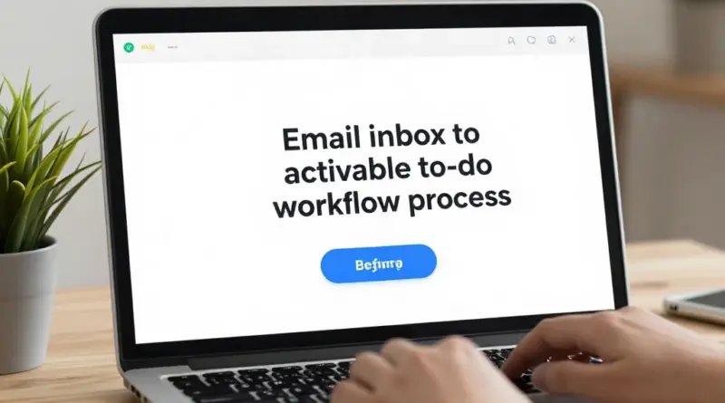 ขั้นตอนสร้างเวิร์กโฟลว์จากอีเมลเข้า Inbox สู่ To-Do ที่พร้อมลงมือทำ