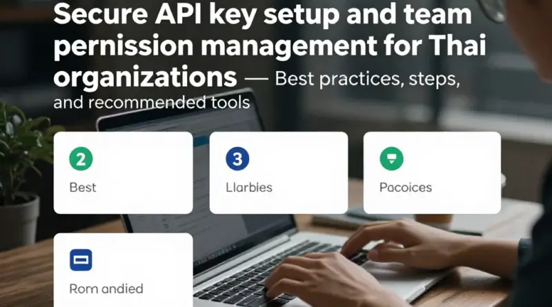 ตั้งค่า API Keys อย่างปลอดภัยและจัดการสิทธิ์แบบทีมสำหรับองค์กรในไทย: แนวทางปฏิบัติ ขั้นตอน และเครื่องมือที่แนะนำ