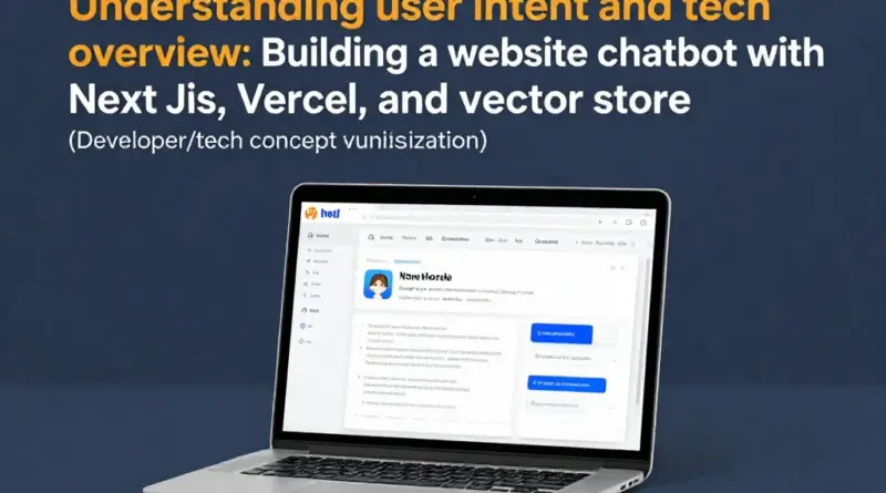 ทำความเข้าใจเจตนาผู้ค้นหาและภาพรวมเทคโนโลยี: ทำไมต้องใช้ NextJS, Vercel และเวกเตอร์สโตร์ในการสร้างแชตบอทบนเว็บไซต์