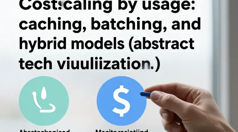 ปรับสเกลต้นทุนตามการใช้งาน: กลยุทธ์ลดค่าใช้จ่าย เช่น caching, batching, และ hybrid models