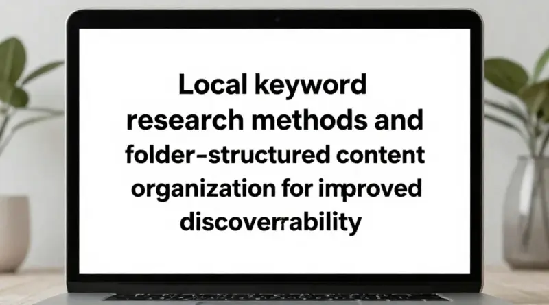 วิธีวิเคราะห์คำค้นหาเชิงท้องถิ่น (Local keyword research) และการใช้โครงสร้างโฟลเดอร์สำหรับเนื้อหาให้ค้นคืนได้ดี