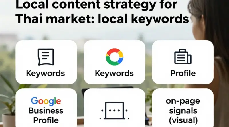 วิธีออกแบบกลยุทธ์คอนเทนต์ท้องถิ่น (Local Content Strategy) สำหรับตลาดไทย: คีย์เวิร์ดท้องถิ่น, Google Business Profile และสัญญาณบนหน้าเว็บไซต์