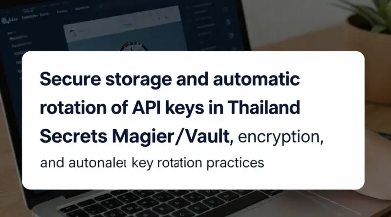 วิธีเก็บรักษาและหมุนเวียน API Keys อย่างปลอดภัยในสภาพแวดล้อมไทย: เครื่องมือ (Secrets Manager, Vault), การเข้ารหัส, และแนวทางการหมุนคีย์อัตโนมัติ