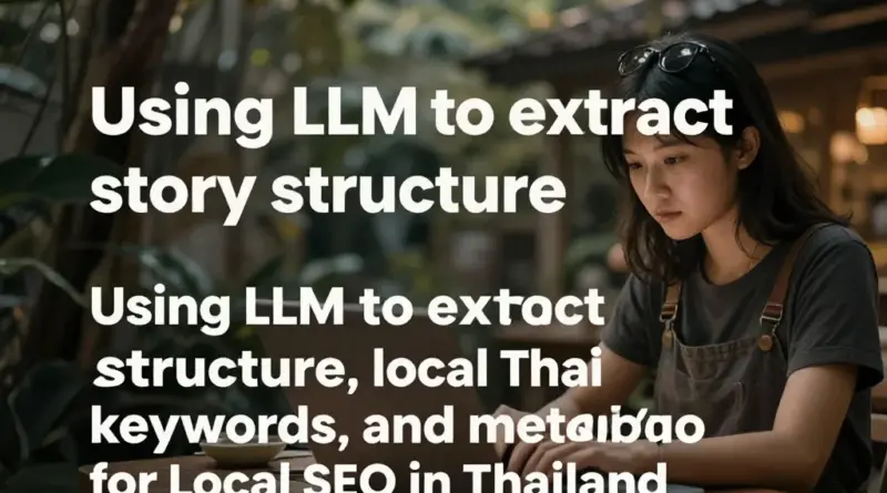 วิธีใช้ LLM เพื่อสกัดโครงเรื่อง คีย์เวิร์ดท้องถิ่น และเมตา-ข้อมูลสำหรับ Local SEO ในไทย