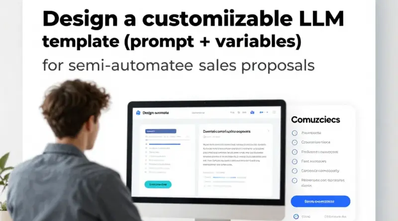 ออกแบบเทมเพลต LLM (Prompt + Variables) สำหรับข้อเสนอขายแบบกึ่งอัตโนมัติที่ปรับได้ตามสินค้า บริการ และลูกค้า