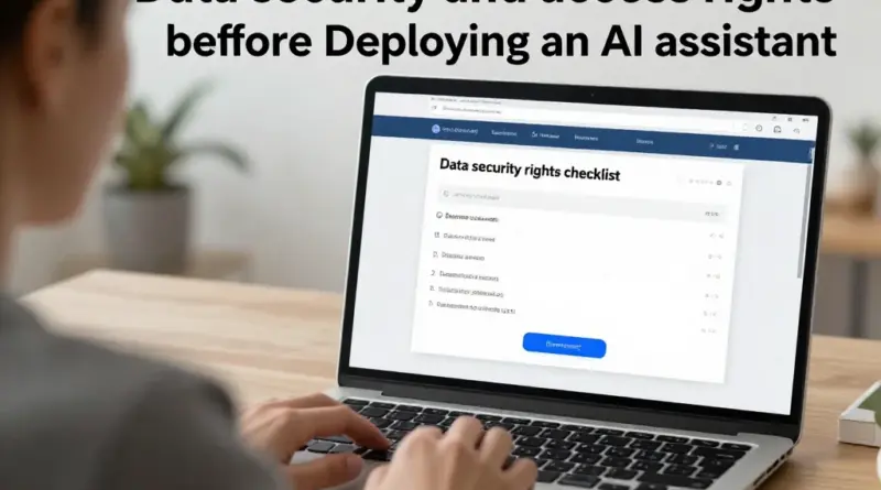 เช็กลิสต์ด้านข้อมูล ความปลอดภัย และสิทธิ์เข้าถึงก่อน Deploy ผู้ช่วย AI