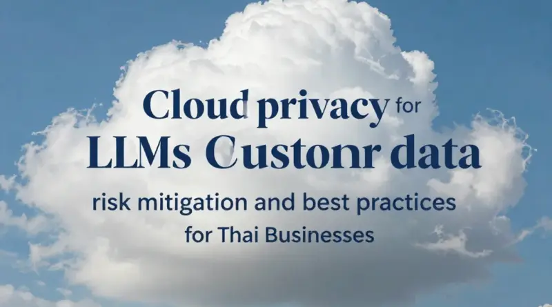 แนวทางความเป็นส่วนตัวเมื่อใช้ LLM กับข้อมูลลูกค้าในคลาวด์: วิธีป้องกันความเสี่ยงและปฏิบัติที่ดีที่สุดสำหรับธุรกิจไทย