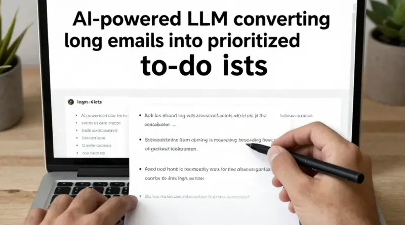 แปลงอีเมลยาวเป็น To-Do ที่จัดลำดับความสำคัญโดยอัตโนมัติด้วย LLM: วิธีทำงาน ประโยชน์ และการใช้งานจริง