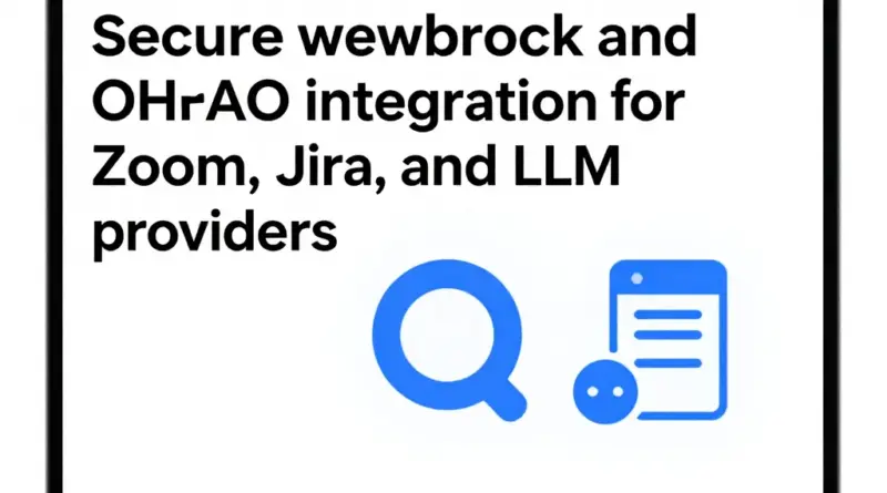 ตั้ง Webhook และสิทธิ์ OAuth สำหรับ Zoom, Jira และผู้ให้บริการ LLM อย่างปลอดภัย: คู่มือเชื่อมต่อระบบอัตโนมัติแบบครบวงจร