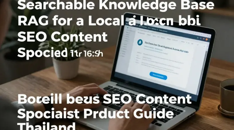 แปลงคู่มือผลิตภัณฑ์เป็นคำตอบฐานความรู้ที่ค้นหาได้ด้วย RAG: คู่มือ Local SEO Content Specialist ในประเทศไทย